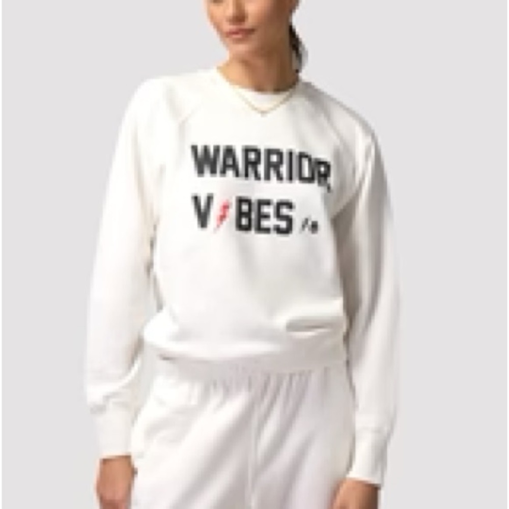 Spiritual Gangster White Long Sleeve Relaxed Sweatshirt
